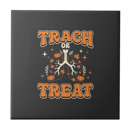 トラハロウィン気道デザイン タイル (正面)