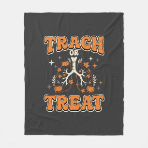 トラハロウィン気道デザイン フリースブランケット