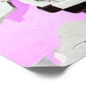 トラバントカー&ピンク/薄紫ベルリンウォール ポスター (角)