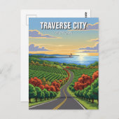 トラバースシティミシガントラベル ポストカード (正面/裏面)