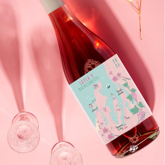 トラバースシティミシガンワインテーマバチェロレッテ ワインラベル