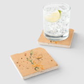 トラバーチン ストーンコースター (横)