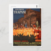 トラパニ，イタリア，プロシオーネデイミステリ旅行 ポストカード (正面/裏面)