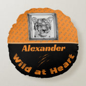 トラパーソナライズされたガーピロー ラウンドクッション (正面)