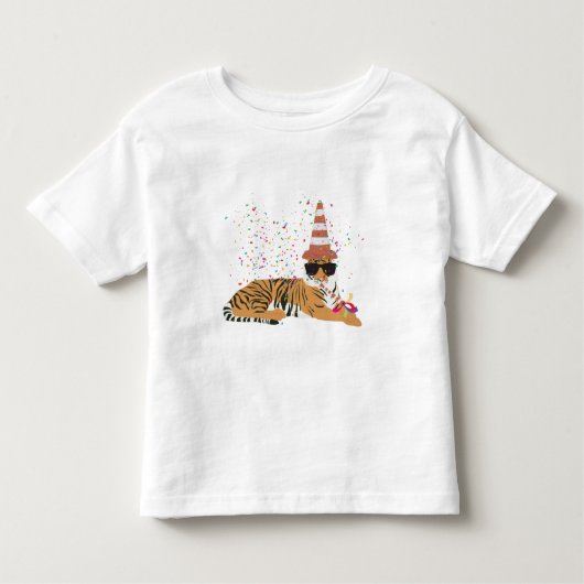 トラパーティ - 動物たちのパーティ トドラーTシャツ (正面)
