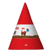 トラヒックコーントラック&ディガー誕生日 パーティーハット (右)