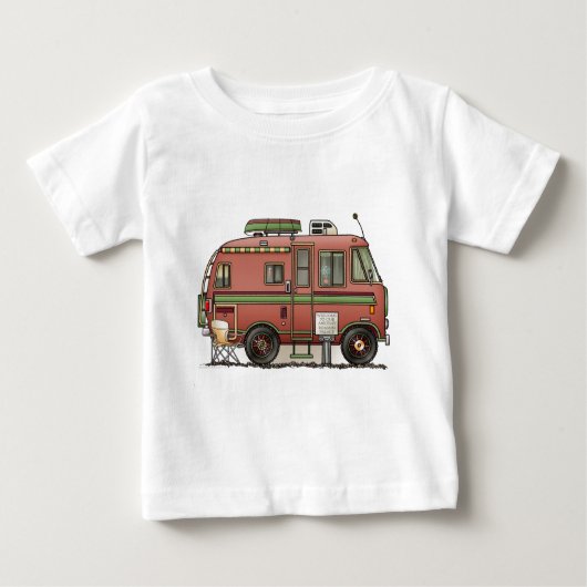 トラビコモーターホームキャンパーRV ベビーTシャツ (正面)