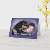 トラビスと彼のパパ カード (黄色い花)