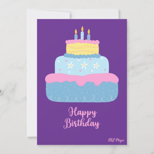 トラビーの誕生日招待状 招待状 (裏面)