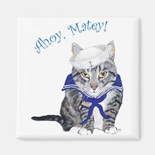 トラビーキャットセーラー マグネット (正面)