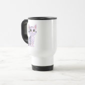 トラビー+子猫+座る トラベルマグ (正面左)