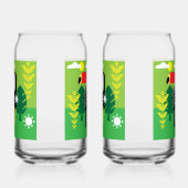 トラピカル トウカン 鳥 ガラス缶 (右)