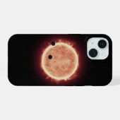 トラピスト1を周回する惑星 iPhone 15ケース (裏面横)