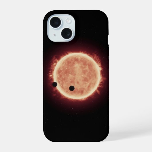 トラピスト1を周回する惑星 iPhone 15ケース (裏面)