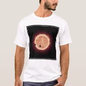 トラピスト–1で赤色矮星を通過する惑星 Tシャツ (正面)