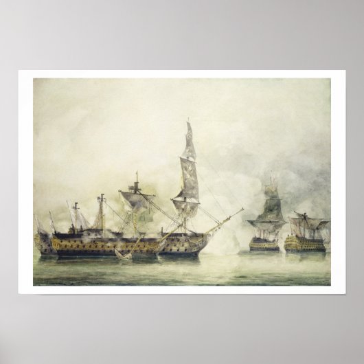 トラファルガーの戦いの勝利、1805年、 ポスター (正面)
