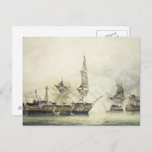 トラファルガーの戦いの勝利、1805年、 ポストカード (正面/裏面)
