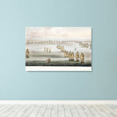 トラファルガーの戦いの開始21オクト キャンバスプリント (インサイチュ (ウッドフロア))