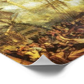 トラファルガーの戦いはSteuerbordbesanwantenによる ポスター (角)