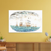 トラファルガーの戦い1805 1998 キャンバスプリント (インサイチュ (リビング))