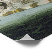 トラファルガーの戦い、1805年10月21日、彫刻 ポスター (角)