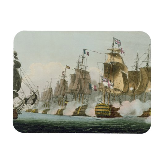 トラファルガーの戦い、1805年10月21日、彫刻 マグネット (横)