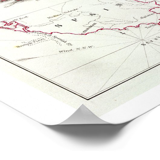 トラファルガーの戦い、1805年10月21日、Br ポスター (角)