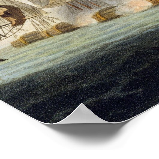 トラファルガーの戦い、1805年10月21日、「The」より ポスター (角)