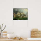 トラファルガーの戦い、1805年 ポスター (キッチン)