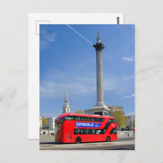 トラファルガースクエア、ロンドン英国ポストカード ポストカード (正面/裏面)