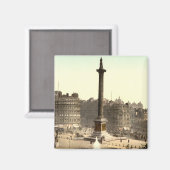 トラファルガースクエアI、ロンドン、イングランド マグネット (正面/裏面)