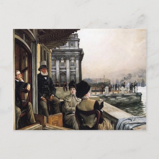 トラファルガータバーンテラスバイジェームズティソト ポストカード (正面)