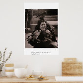 トラファルガー広場ハトの女性 ポスター (キッチン)