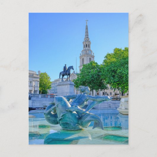 トラファルガー広場（ロンドン英国） ポストカード (正面)