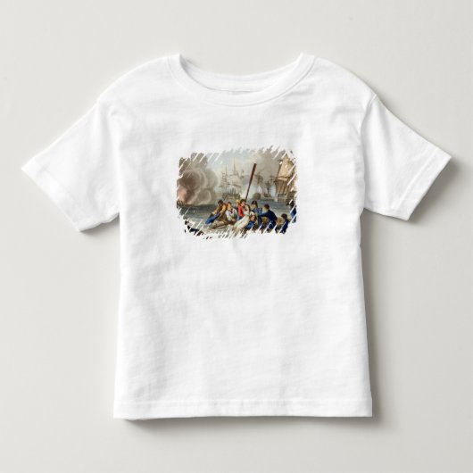 トラファルガー海戦の逸話 トドラーTシャツ (正面)