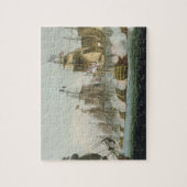 トラファルガー海戦、1805年10月21日のengrav ジグソーパズル (縦)