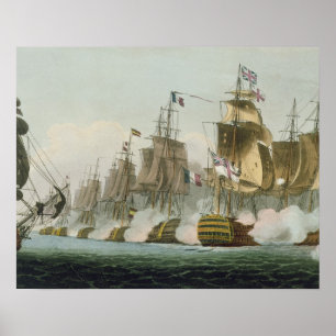 トラファルガー海戦、1805年10月21日のengrav ポスター