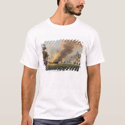 トラファルガー海戦、1805年10月21日のengrav tシャツ (正面)
