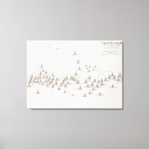 トラファルガー海戦、1805年10月21日、Positi キャンバスプリント