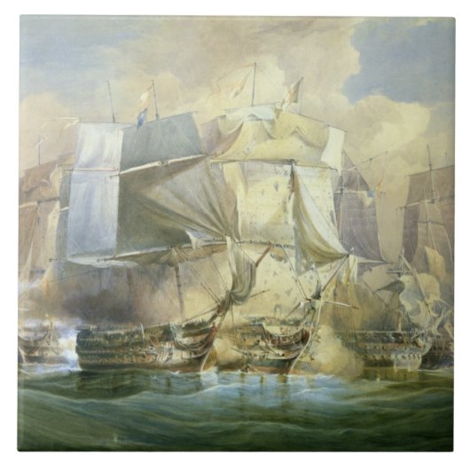 トラファルガー海戦、Actiの始め タイル (正面)