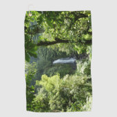 トラファルガー滝熱帯雨林写真 ゴルフタオル (正面)