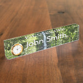 トラファルガー滝熱帯雨林写真 デスクネームプレート (側面)