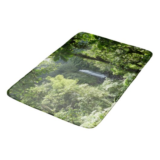 トラファルガー滝熱帯雨林写真 バスマット (アングル)