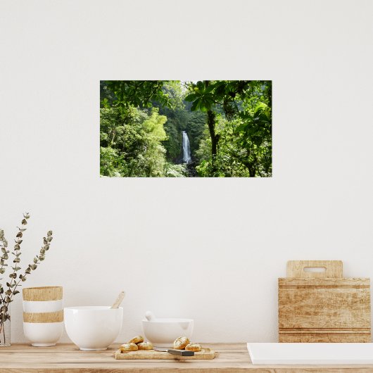 トラファルガー滝熱帯雨林写真 ポスター (キッチン)