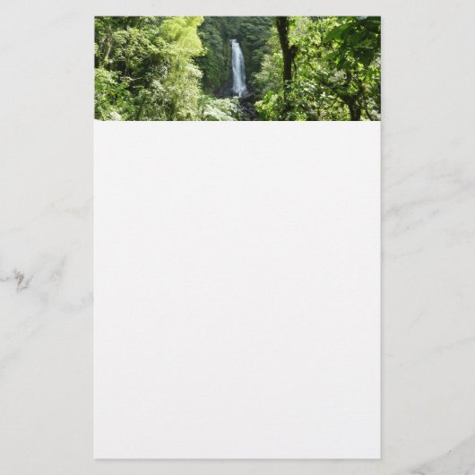 トラファルガー滝熱帯雨林写真 便箋 (正面)