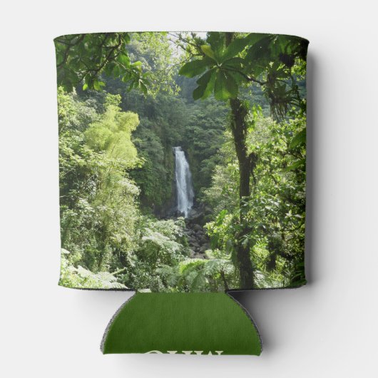 トラファルガー滝熱帯雨林写真 缶クーラー (裏面)