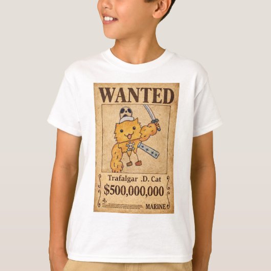 トラファルガー・D・キャット Tシャツ (正面)