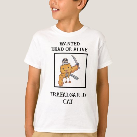 トラファルガー・D・キャット Tシャツ (正面)