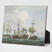 トラファルバトルでのHMSテメレールの状況 フォトプラーク (側面)