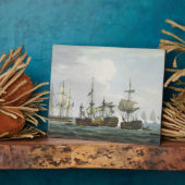 トラファルバトルでのHMSテメレールの状況 フォトプラーク (側面)